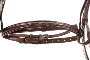 complete bridle with reins | English leather | full | brown