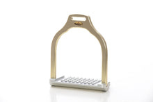 Load image into Gallery viewer, Wave stirrup | Dressage | aluminum | inclined bench | innovative grip | Comfort | easy to clean | 9 colors | 100% Made in Italy | Weight 320 gr  | gold | technical