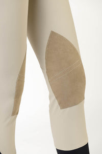 Ladies breeches | lady breeches | equestrian | riding breeches | clothing | alcantara grip | model AUDREY | Makebe | made in Italy | comfort of movement | grip | technical materials | beige |