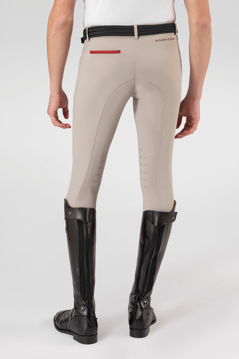 Men breeches, equestrian, man riding breeches, clothing, grip, model  LORD, Makebe, made in Italy, comfort of movement, gel grip, technical  materials