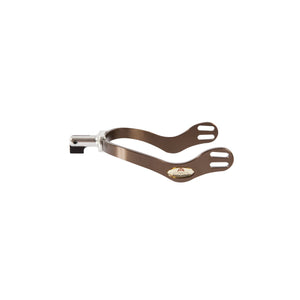 Spur with hammer head final interchangeable kit | final interchangeable kit | final interchangeable | spur | technical | Makebe | equestrian | riding | horse | combinations of terminals | terminals | Lightweight | Durable | Ergonomic | chocolate |