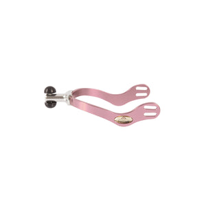 Spur with roller ball interchangeable kit | final interchangeable kit | final interchangeable | spur | technical | Makebe | equestrian | riding | horse | combinations of terminals | terminals | Lightweight | Durable | Ergonomic | pink |