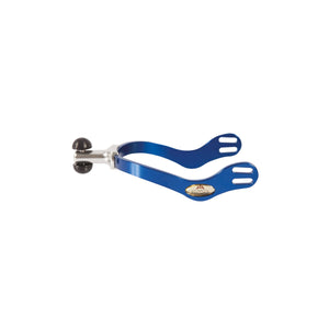 Spur with roller ball interchangeable kit | final interchangeable kit | final interchangeable | spur | technical | Makebe | equestrian | riding | horse | combinations of terminals | terminals | Lightweight | Durable | Ergonomic | blue |