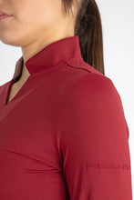 Load image into Gallery viewer, Ladies long sleeve polo mod. WENDY