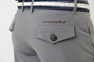 Men breeches | equestrian | man riding breeches | clothing | grip | model RALPH | Makebe | made in Italy | comfort of movement | gel grip | technical materials | grey |