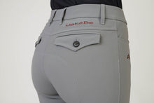 Load image into Gallery viewer, Ladies breeches | lady breeches | equestrian | riding breeches | clothing | grip | model ANNA| Makebe | made in Italy | comfort of movement | gel grip | technical materials | grey |