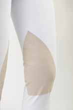 Load image into Gallery viewer, Ladies breeches | lady breeches | equestrian | riding breeches | clothing | alcantara grip | model AUDREY | Makebe | made in Italy | comfort of movement | grip | technical materials | white |