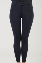 Load image into Gallery viewer, Ladies breeches | lady breeches | equestrian | riding breeches | clothing | alcantara grip | model AUDREY | Makebe | made in Italy | comfort of movement | grip | technical materials | blue