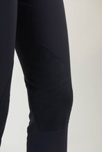 Laden Sie das Bild in den Galerie-Viewer, Ladies breeches | lady breeches | equestrian | riding breeches | clothing | alcantara grip | model AUDREY | Makebe | made in Italy | comfort of movement | grip | technical materials | blue |