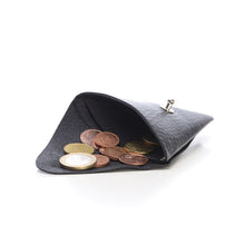 Load image into Gallery viewer, Leather Money Purse | Made in Italy | Makebe | fashion accessories | money purse | leather | money bag | riding fashion | accessories | black |