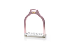 Laden Sie das Bild in den Galerie-Viewer, Jump stirrup | wave shape | Makebe | Technical | equestrian | riding | aluminum | inclined bench | easy to clean | innovative grip | Made in Italy | many colors | comfortable | comfort | anodic oxidation | pink