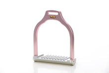 Laden Sie das Bild in den Galerie-Viewer, Wave stirrup | Dressage | aluminum | inclined bench | innovative grip | Comfort | easy to clean | 9 colors | 100% Made in Italy | Weight 320 gr  | pink | technical