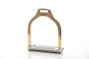 Wave stirrup | Dressage | aluminum | inclined bench | innovative grip | Comfort | easy to clean | 9 colors | 100% Made in Italy | Weight 320 gr  | gold | technical