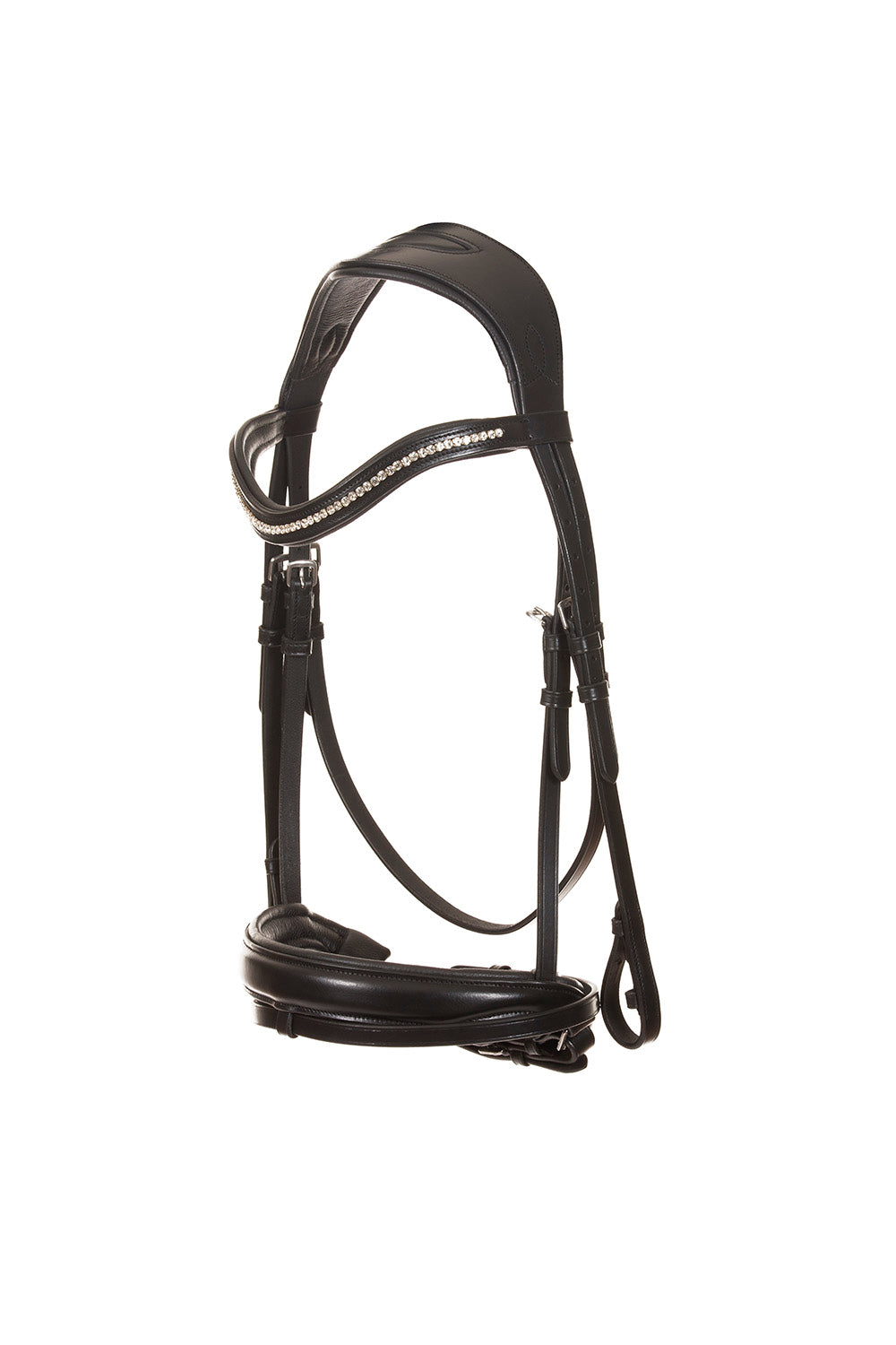 udkast Håndværker Sæt ud Leather dressage bridle | black leather | beautiful | bowband | decorated  with brilliant zircons | Makebe | riding accessories | horse accessories |  leather riding accessories | equestrian | riding | bridles | – Makebe Store