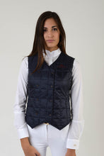 Laden Sie das Bild in den Galerie-Viewer, Ladies jacket | lady jacket | Body Warmer | model LADYBIRD | Makebe | clothing | equestrian | leisure time | sleeveless | padded | Made in Italy | blue