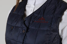 Laden Sie das Bild in den Galerie-Viewer, Ladies jacket | lady jacket | Body Warmer | model LADYBIRD | Makebe | clothing | equestrian | leisure time | sleeveless | padded | Made in Italy | blue