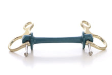 Load image into Gallery viewer, Half Cheek | Bit | Limobits | Makebe | stainless steel | aluminum | technical | horse accessories | medium hardness | gold