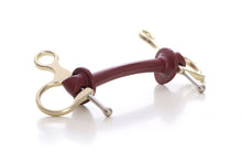 Load image into Gallery viewer, Half Cheek | Bit | Limobits | Makebe | stainless steel | aluminum | technical | horse accessories | soft hardness | gold
