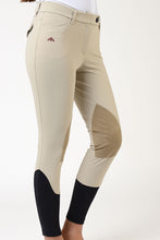 Load image into Gallery viewer, Ladies breeches | lady breeches | equestrian | riding breeches | clothing | alcantara grip | model AUDREY | Makebe | made in Italy | comfort of movement | grip | technical materials | beige |