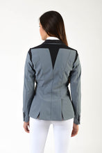 Load image into Gallery viewer, Lady horse riding jacket | model ALTEA | tech fabric | technical materials | technical fabric | riding | equestrian | Makebe | Made in Italy | clothing | jacket | riding jacket | free movememt system | comfort | comfort of movements | elastic materials | riding elastic jacket | elegance | grey |