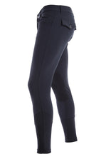 Load image into Gallery viewer, Men riding breeches | alcantara grip | model COSIMO | equestrian | riding breeches | clothing | Makebe | made in Italy | comfort of movement | grip | technical materials | blue |