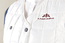 Laden Sie das Bild in den Galerie-Viewer, Ladies jacket | lady jacket | Body Warmer | model LADYBIRD | Makebe | clothing | equestrian | leisure time | sleeveless | padded | Made in Italy | white