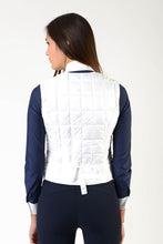 Laden Sie das Bild in den Galerie-Viewer, Ladies jacket | lady jacket | Body Warmer | model LADYBIRD | Makebe | clothing | equestrian | leisure time | sleeveless | padded | Made in Italy | white