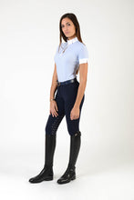 Laden Sie das Bild in den Galerie-Viewer, polo shirt | technical fabric | cotton | technical materials | light blue