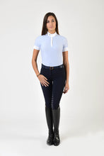 Laden Sie das Bild in den Galerie-Viewer, polo shirt | technical fabric | cotton | technical materials | light blue