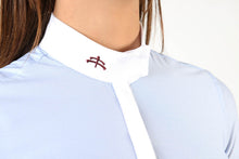 Laden Sie das Bild in den Galerie-Viewer, polo shirt | technical fabric | cotton | technical materials | light blue