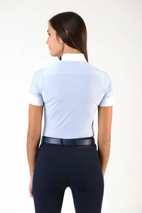 polo shirt | technical fabric | cotton | technical materials | light blue