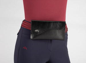 BB leather clutch for wrist and belt