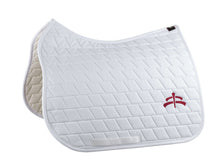 Load image into Gallery viewer, Dressage carded saddle pad with Makebe logo