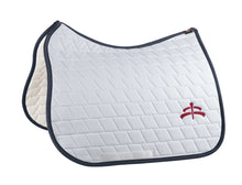 Load image into Gallery viewer, Dressage carded saddle pad with Makebe logo