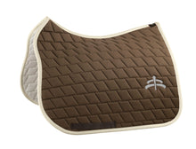 Load image into Gallery viewer, Dressage carded saddle pad with Makebe logo