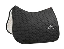 Load image into Gallery viewer, Dressage carded saddle pad with Makebe logo