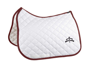 Dressage wadded saddle pad with Makebe logo