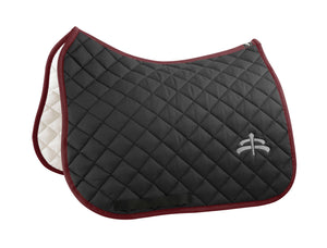 Dressage wadded saddle pad with Makebe logo