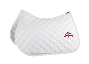 Jump wadded saddle pad with Makebe logo