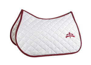 Jump wadded saddle pad with Makebe logo