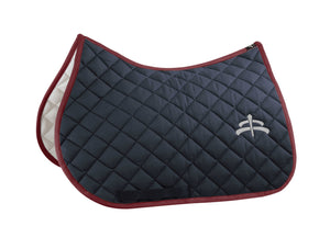 Jump wadded saddle pad with Makebe logo