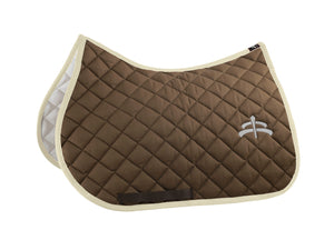 Jump wadded saddle pad with Makebe logo