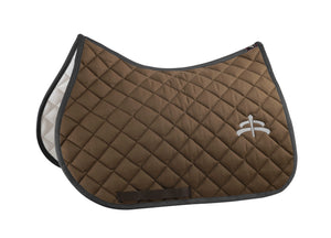 Jump wadded saddle pad with Makebe logo