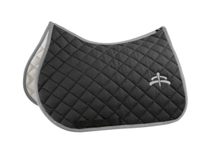 Jump wadded saddle pad with Makebe logo