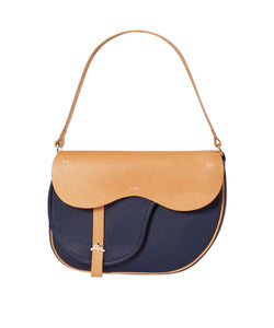 Leather bag | Made in Italy | leather accessories | Blue leather bag 