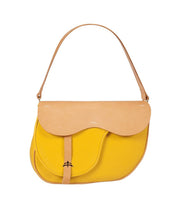 Laden Sie das Bild in den Galerie-Viewer, Leather bag | Made in Italy | leather accessories | yellow leather bag 