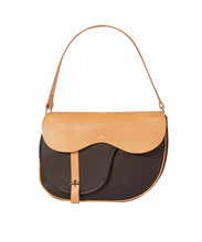 Load image into Gallery viewer, Leather bag | Made in Italy | leather accessories | dark grey leather bag 