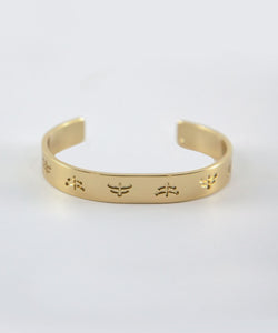 Temple brass bangle | bangle | brass | fashion accessories | Makebe | bracelet | riding | equestrian | made in Italy | handmade |