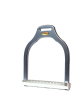 Laden Sie das Bild in den Galerie-Viewer, Jump stirrup | wave shape | Makebe | Technical | equestrian | riding | aluminum | inclined bench | easy to clean | innovative grip | Made in Italy | many colors | comfortable | comfort | anodic oxidation | titanium