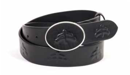 WYATT | unisex leather belt | leather belt | silver buckle | fashion accessories | belts | belt | Makebe | Made in Italy | elegance | accessories | clothing | black |